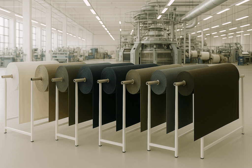 Individuelle Produktion der Stoffe und Zutaten vorab zur Anfertigung der Prototypen und Textilproduktion in Portugal und Italien