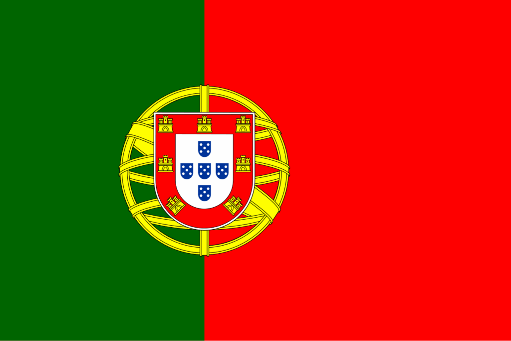 Standort der Textilproduktion in Portugal-Flagge Portugal